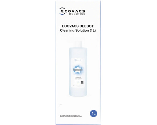 Ecovacs Deebot Reinigungslösung in einer 1 Liter Flasche für Saug und Wischroboter.