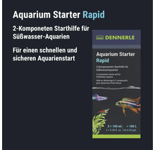 Aide au démarrage Dennerle Aquarium Starter Rapid à 2 composants pour aquariums d eau douce en emballage produit