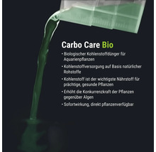 Carbo Care Bio biologischer Kohlenstoffdünger für Aquarienpflanzen mit natürlicher Sofortwirkung zur Stärkung gegen Algen.