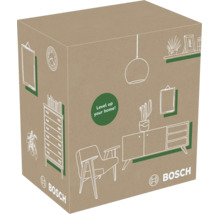 Bosch Produktverpackungskarton mit illustrierten Motiven zur Wohnraumgestaltung.