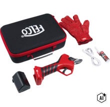 Kit sécateur électrique Felco avec mallette gant batterie câble de charge et spray d entretien (Image AI modified or generated)