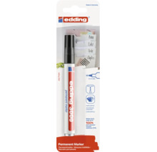 Marqueur permanent Edding 3000 avec pointe de 1,5 à 3 millimètres, rechargeable pour divers matériaux, en aluminium recyclé.
