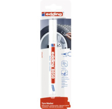 Marqueur pour pneus edding 8050 avec largeur de trait de 2 à 4 millimètres pour un marquage permanent des surfaces en caoutchouc.