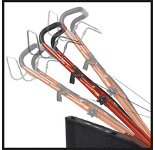 Guidon réglable en hauteur pour tondeuse à gazon avec poignée pliable