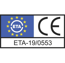 Évaluation technique européenne avec marquage CE ETA 19 0553