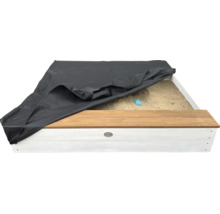 Sandkasten aus Holz mit Abdeckplane