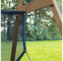 Filet d'ombrage avec œillets pour fixation sur cadre en bois pour aires de jeux