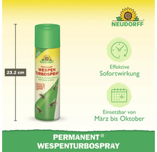 Neudorff Permanent Wespenturbospray 23,2 Zentimeter Höhe, Insektenspray zur Bekämpfung von Wespennestern mit sofortiger Wirkung und Reichweite.