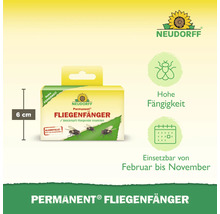 Neudorff Permanent Fliegenfänger Klebefalle zur Bekämpfung fliegender Insekten geeignet von Februar bis November