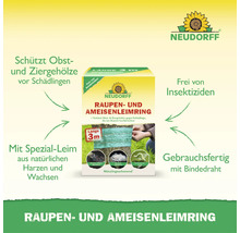 Neudorff Raupen und Ameisenleimring zum Schutz von Obst und Ziergehölzen vor kriechenden Schädlingen inklusive Bindedraht.