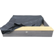 Bac à sable en bois avec banc et bâche de protection