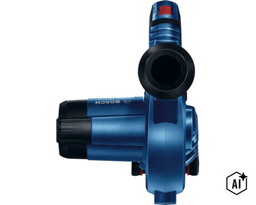 Souffleur sans fil Bosch vue de dessus avec logo Bosch (Image AI modified or generated)