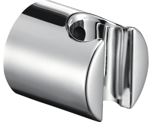 Support de douchette en tant que pièce de rechange pour barres de douche en métal avec une surface brillante