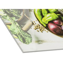 Image sur verre acrylique avec arrangement de légumes