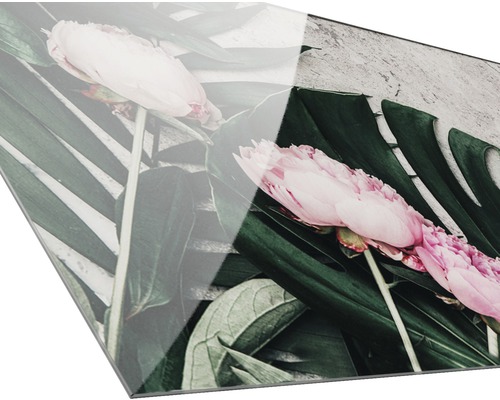 Dekorplatte mit Blumenmuster