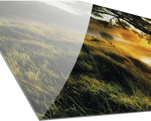 Acrylglasbild mit Landschaftsmotiv