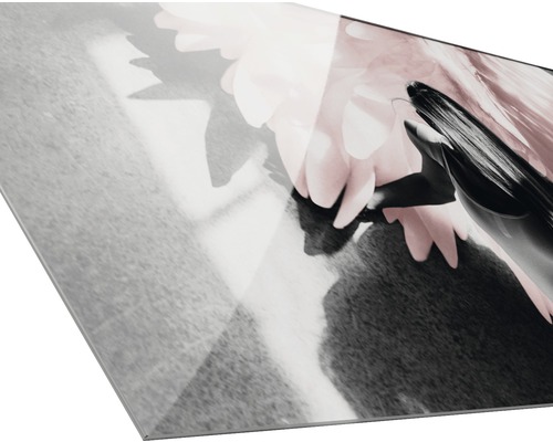 Acrylglasbild mit Blumenmotiv