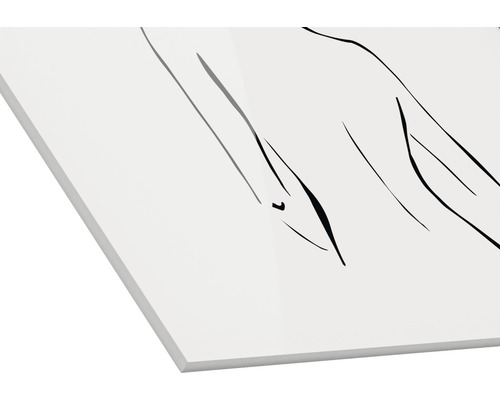 Acrylglasbild mit abstrakter Darstellung