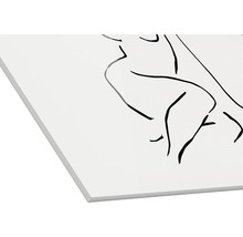 Panneau décoratif avec dessin au trait