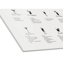 Cocktail Rezept Anleitung als Wandbild