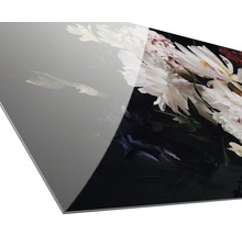 Tableau en verre Barock flowers II 30x80 cm