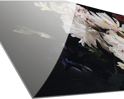 Acrylglasbild mit Blumenmotiv