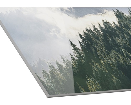 Dekorplatte mit Waldmotiv