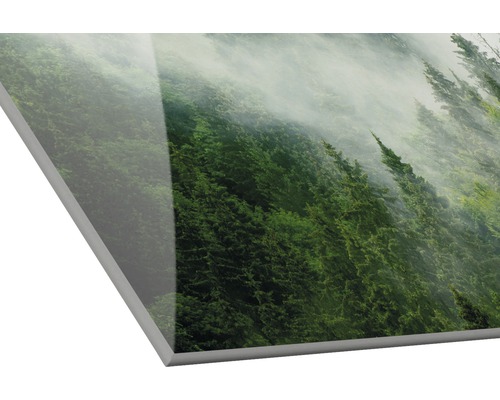 Dekorplatte mit Waldmotiv