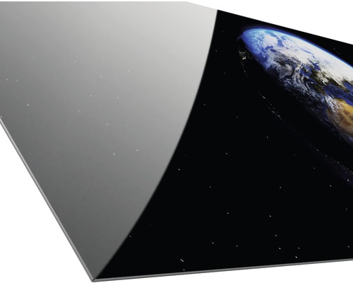 Plaque de recouvrement de cuisinière avec motif de la Terre