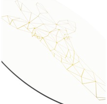 Glasbild rund Polygon Giraffe Ø 50 cm