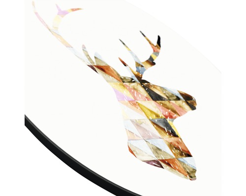 Décoration avec motif de cerf en formes géométriques