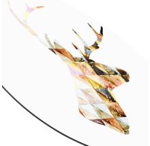Glasbild rund Deer I Ø 20 cm