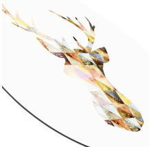 Glasbild rund Deer II Ø 20 cm