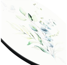 Glasbild rund Leaves I Ø 20 cm