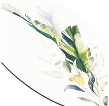 Glasbild rund Palm Leaves III Ø 50 cm