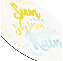 Glasbild rund The Sun Shines Ø 20 cm