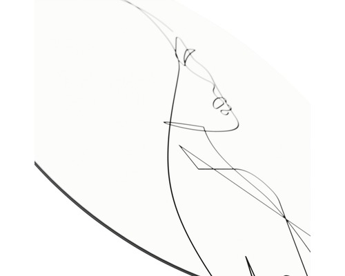 Abstraktes Linienbild einer Frau