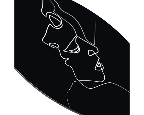 Dekoratives Paneel mit abstraktem Frauengesicht