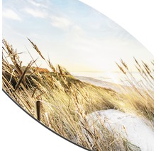 Image murale décorative avec motif de plage et herbe sèche