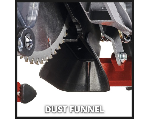 Staubtrichter einer Säge im Detail.