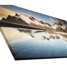 Tableau sur toile avec motif de paysage: montagne et plage
