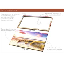 Produktabbildung eines Giclée-Drucks auf Leinwand mit MDF-Holzrahmen
