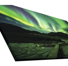 Leinwanddruck mit einer Landschaftsansicht der Nordlichter