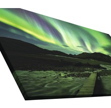 Giclée Leinwandbild Green Polarlight 80x160 cm
