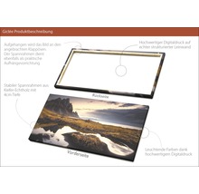 Leinwandbild mit Landschaftsmotiv, stabilem Kiefernholzrahmen und Digitaldruck