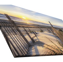 Leinwandbild mit Strandmotiv bei Sonnenuntergang