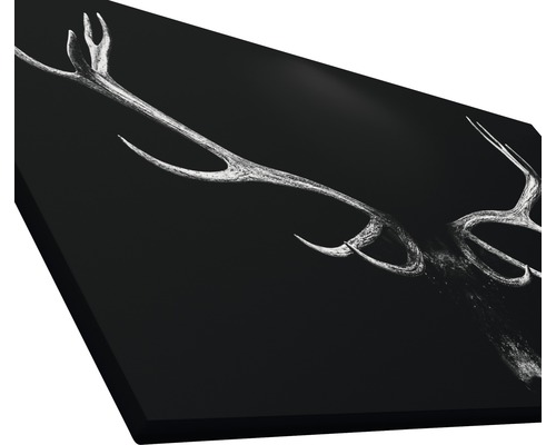 Dekoratives Wandbild mit Hirschgeweih-Motiv