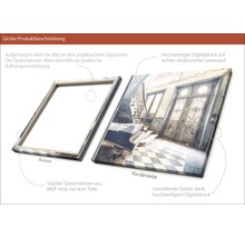 Giclée Kunstdruck auf Leinwand mit MDF Rahmen
