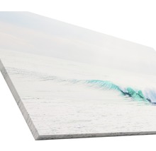 Leinwandbild mit einem türkisfarbenen Ozeanwellen-Motiv