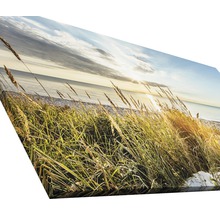 Giclée Leinwandbild Wilder Strand 80x160 cm